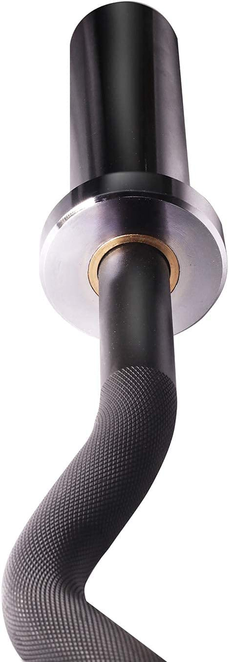 Olympic Barbell - 47 Inch (4 Ft) 350 lb / 86 Inch (7 Ft) 1500 lb EZ Curl Weight Bar, Chrome Finish for Home and Gym Strength Training, Weightlifting, and Powerlifting