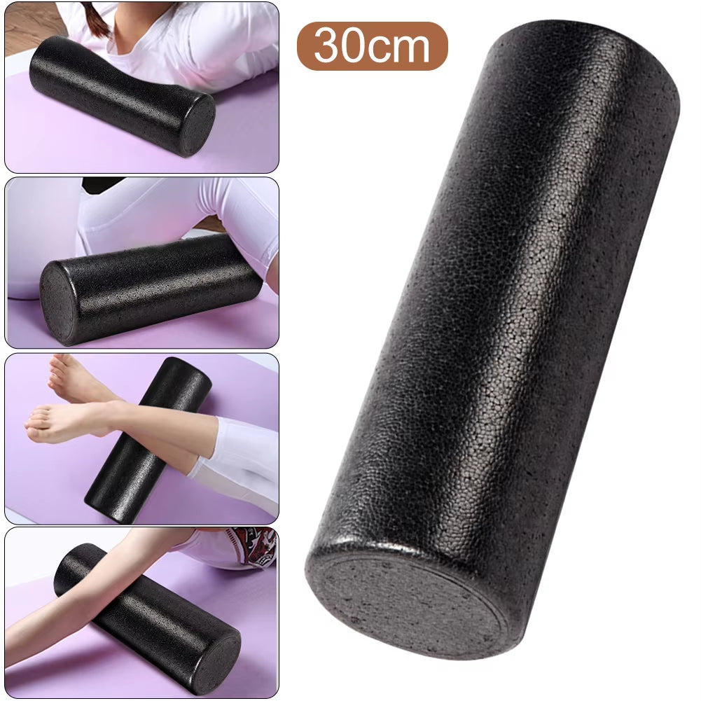 12-Inch High-Density Solid Core Foam Roller for Deep Tissue Massage and Muscle Recovery