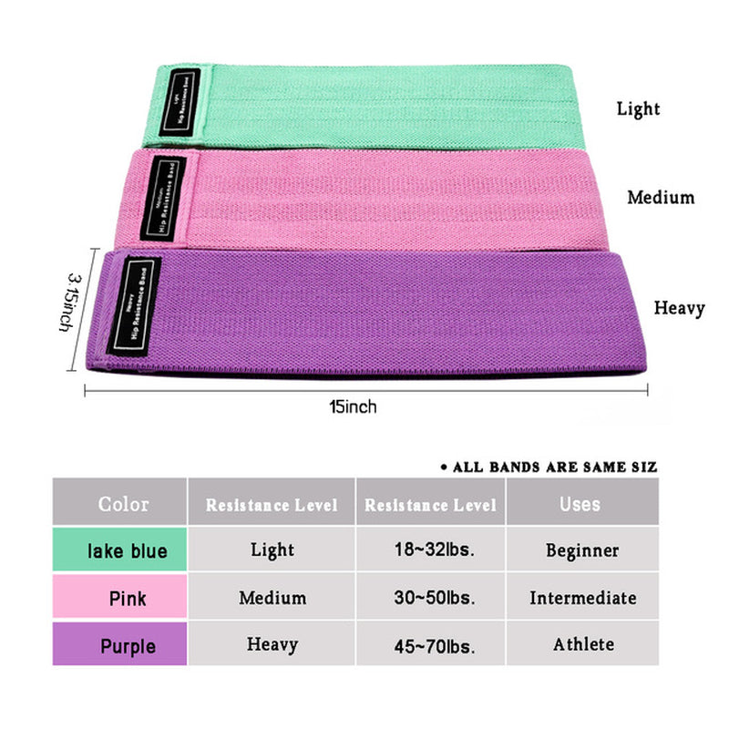 Elastic Resistance Band for Hip Circle Fitness and Squat Training