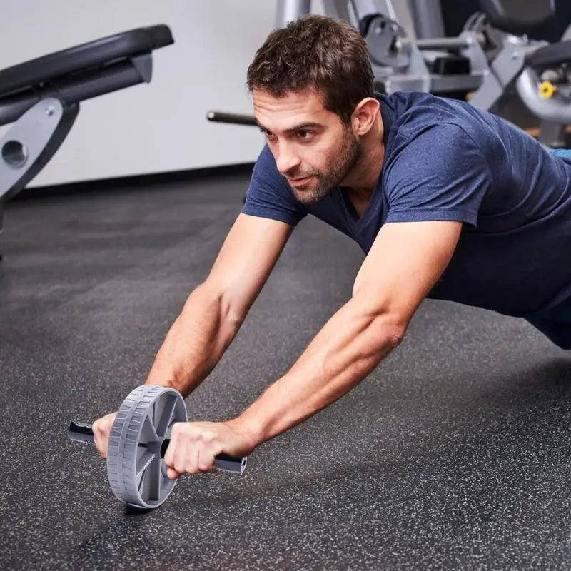 Abdominal Muscle Trainer Wheel - Home Gym Fitness Equipment