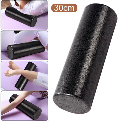 12-Inch High-Density Solid Core Foam Roller for Deep Tissue Massage and Muscle Recovery