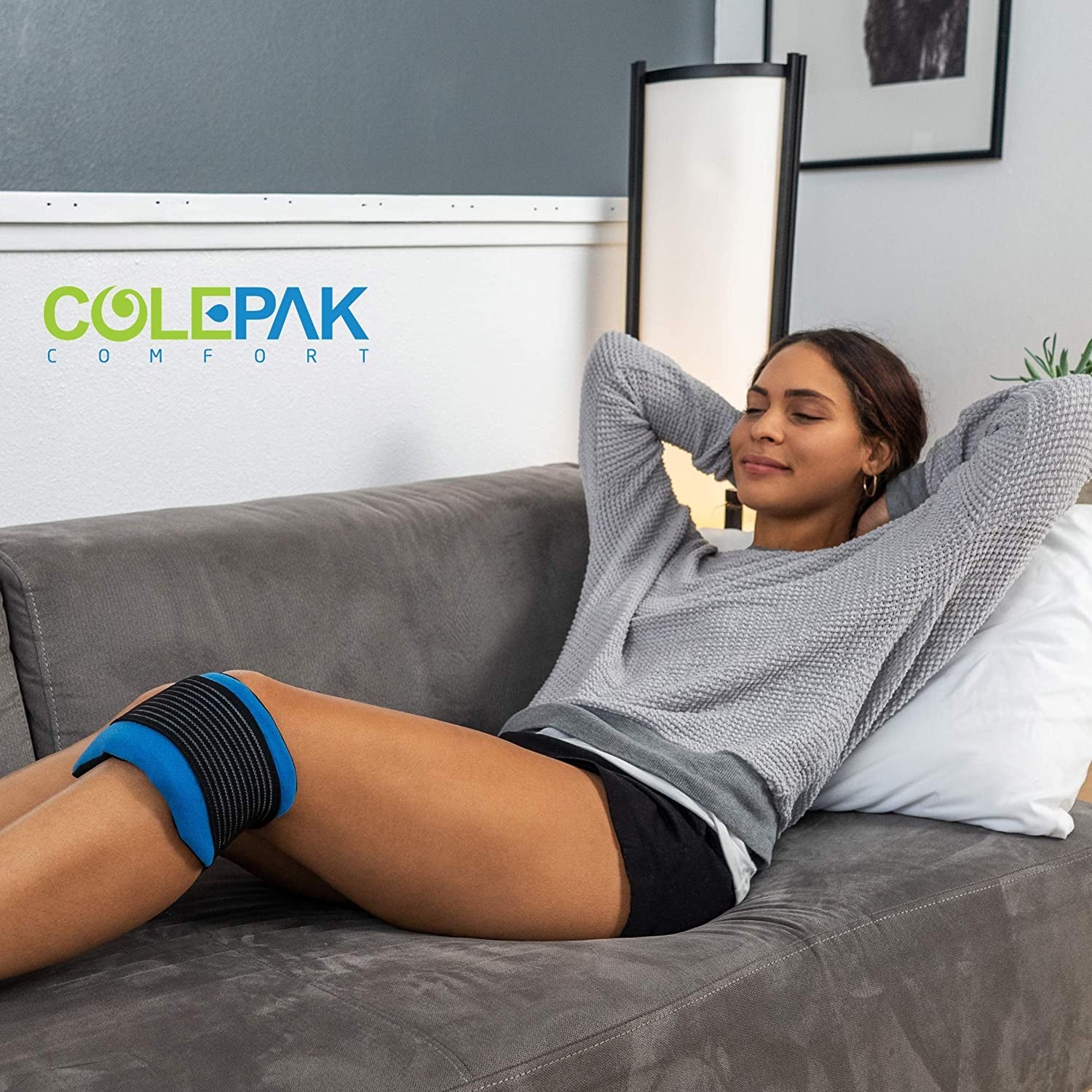 Reusable Hot and Cold Gel Ice Packs for Pain Relief and Swelling - 4 Piece Set for Joint and Muscle Soreness (Knees, Back, Shoulder, Foot)