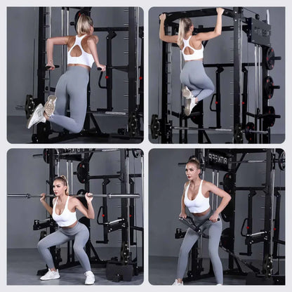 PMAX-4750 Dual Plate Loaded Squat Exercise Machine - Complete Gym Equipment Package