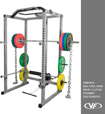 BD-11 Heavy Duty Power Rack and Squat Rack with Chrome Pull-Up Bar and Power Cage Bundle for a Comprehensive Home Weightlifting Gym
