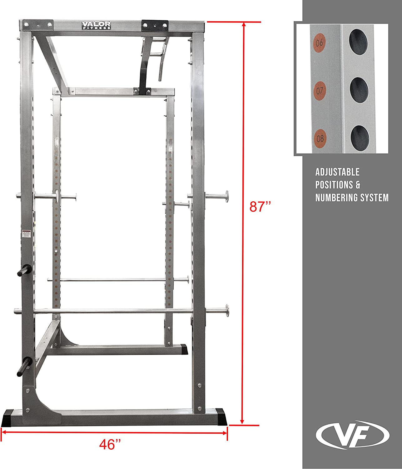 BD-11 Heavy Duty Power Rack and Squat Rack with Chrome Pull-Up Bar and Power Cage Bundle for a Comprehensive Home Weightlifting Gym