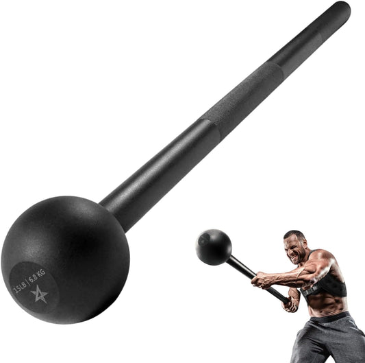 Steel Mace Bell for Comprehensive Strength Training - Enhances Full Body Workouts, Muscle Development, Shoulder Stability, Grips, and Forearm Rehabilitation in Weights of 5 to 30 lbs for Both Men and Women