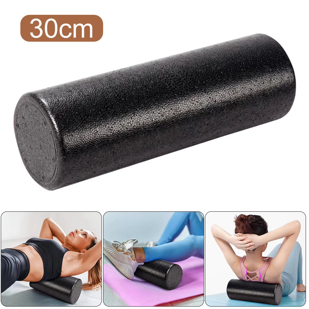 12-Inch High-Density Solid Core Foam Roller for Deep Tissue Massage and Muscle Recovery