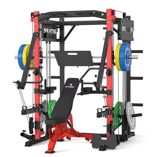 PMAX-4750 Dual Plate Loaded Squat Exercise Machine - Complete Gym Equipment Package