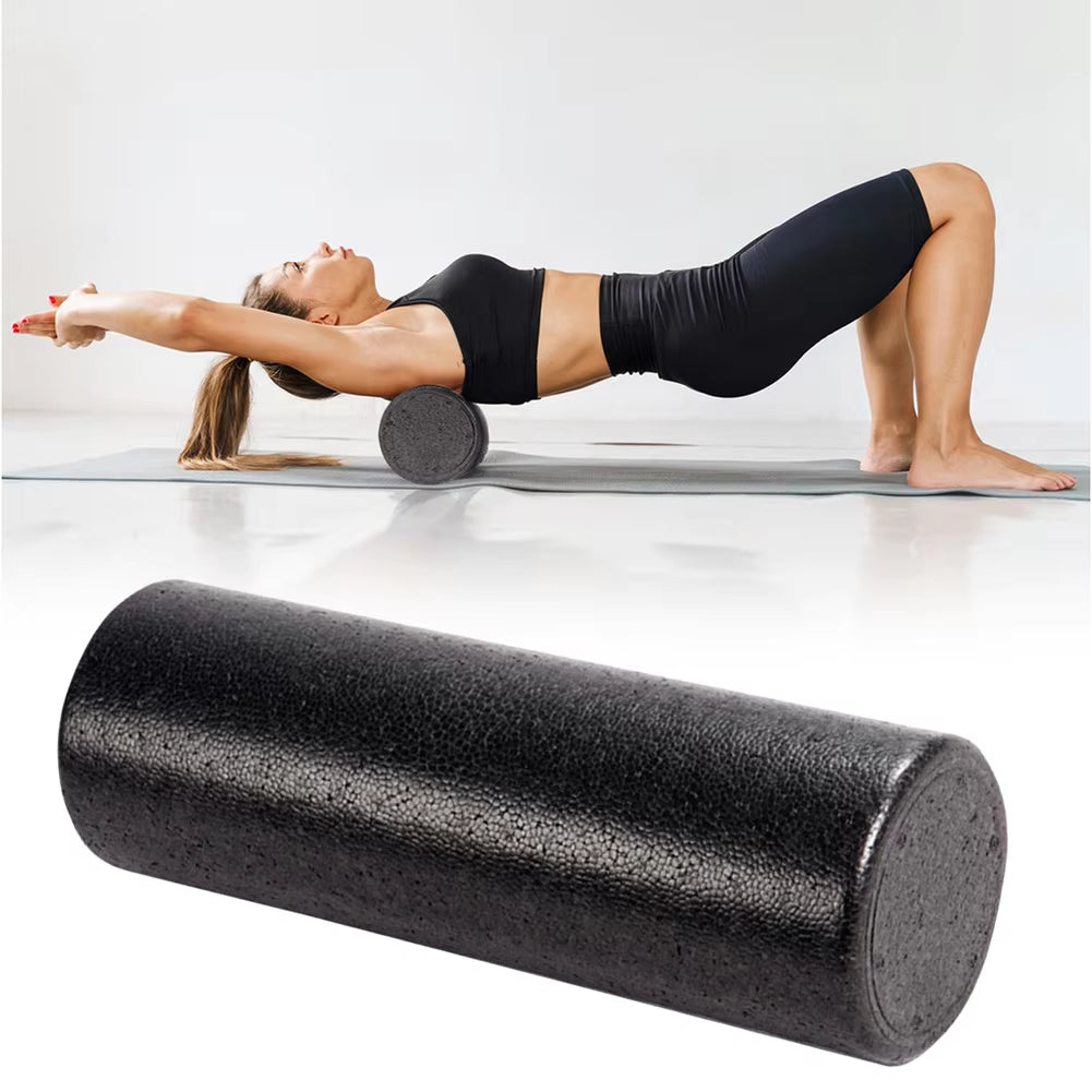 12-Inch High-Density Solid Core Foam Roller for Deep Tissue Massage and Muscle Recovery