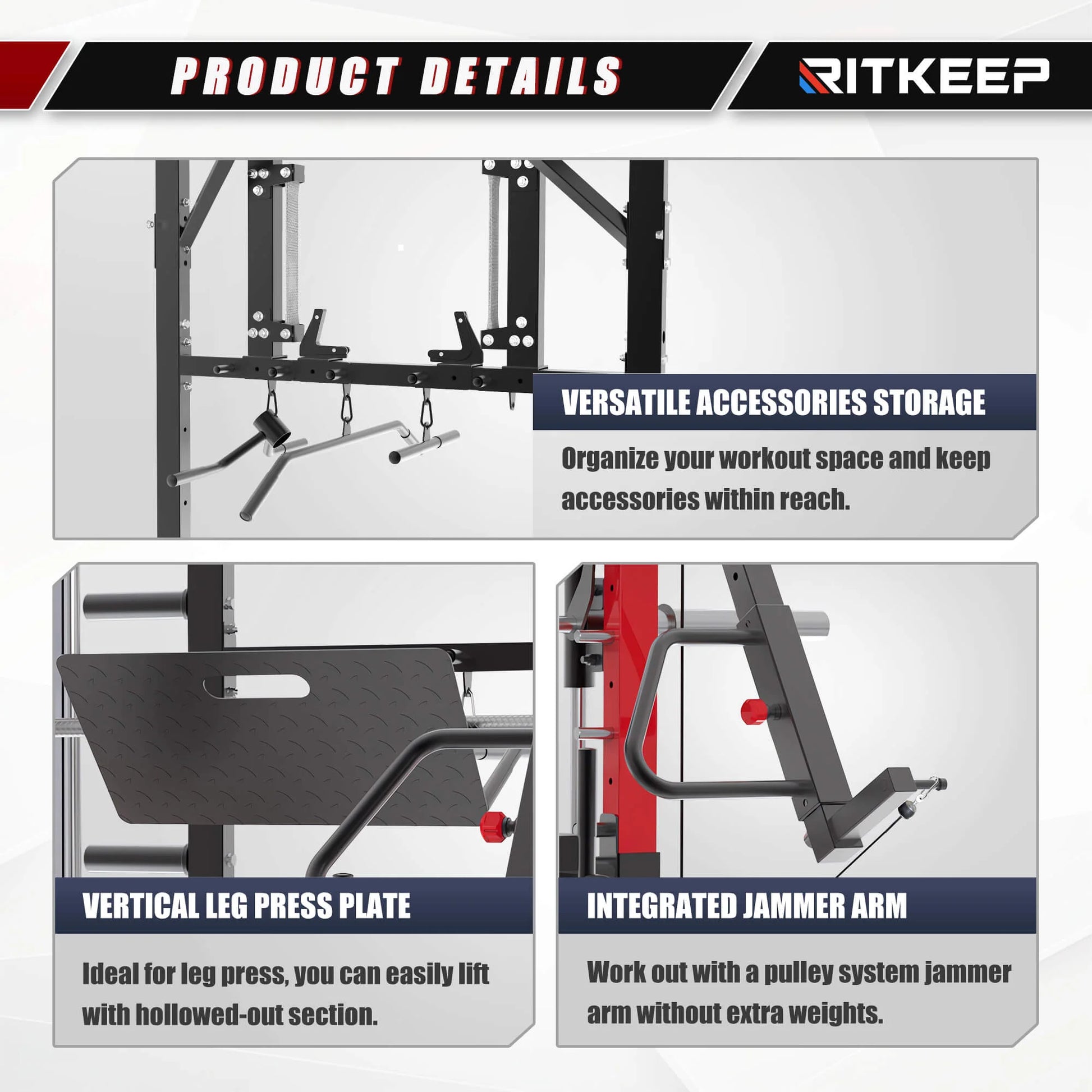 PMAX-4750 Dual Plate Loaded Squat Exercise Machine - Complete Gym Equipment Package