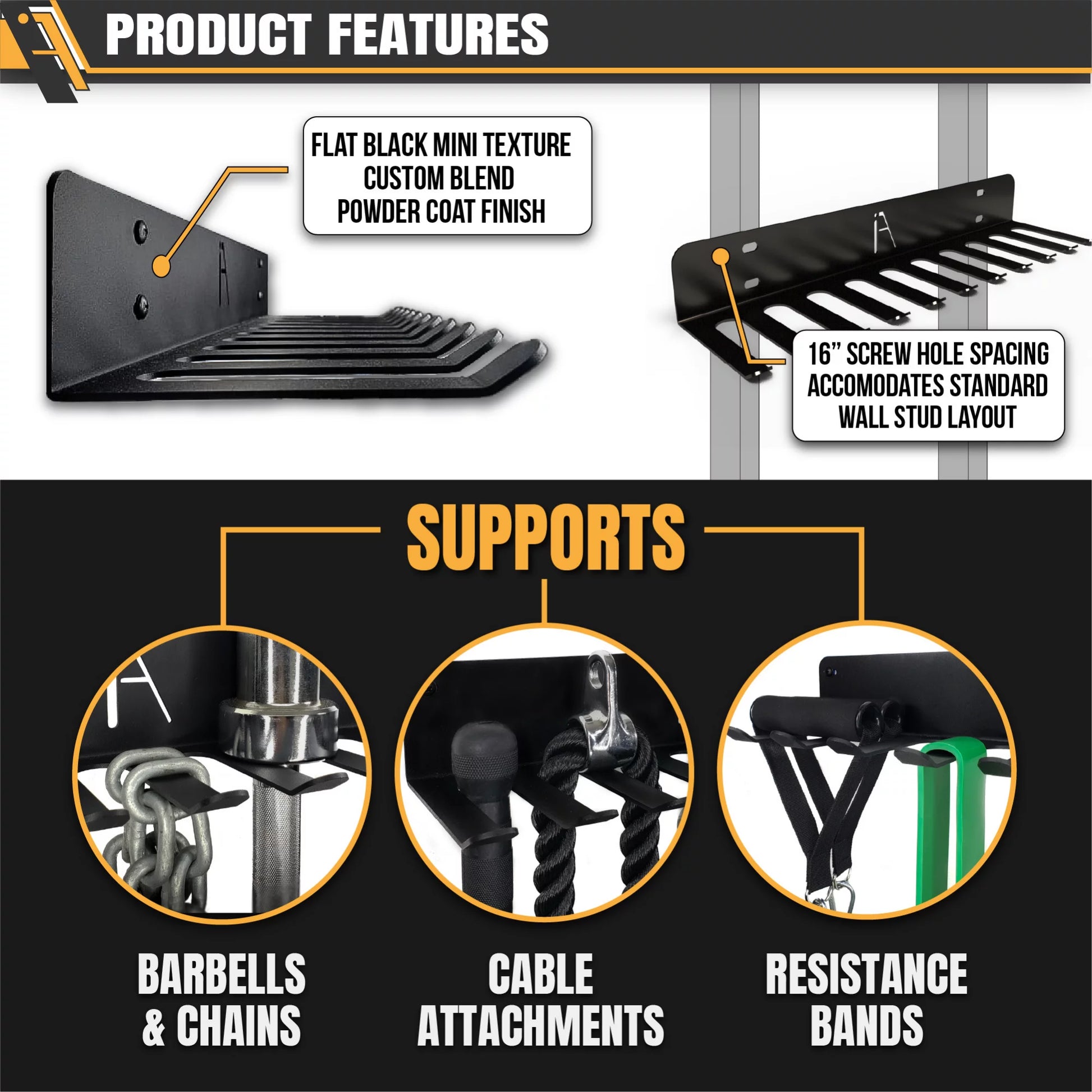 Omega Beast Gym and Barbell Storage System