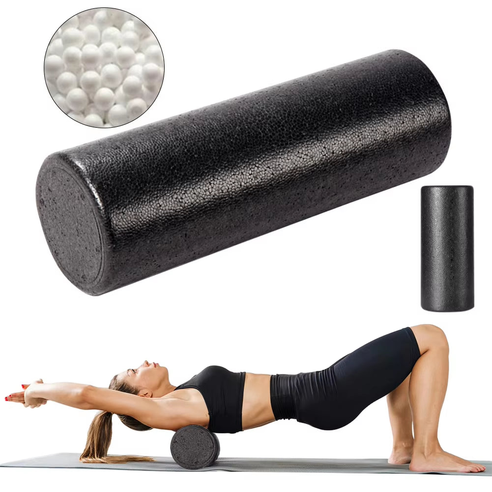 12-Inch High-Density Solid Core Foam Roller for Deep Tissue Massage and Muscle Recovery