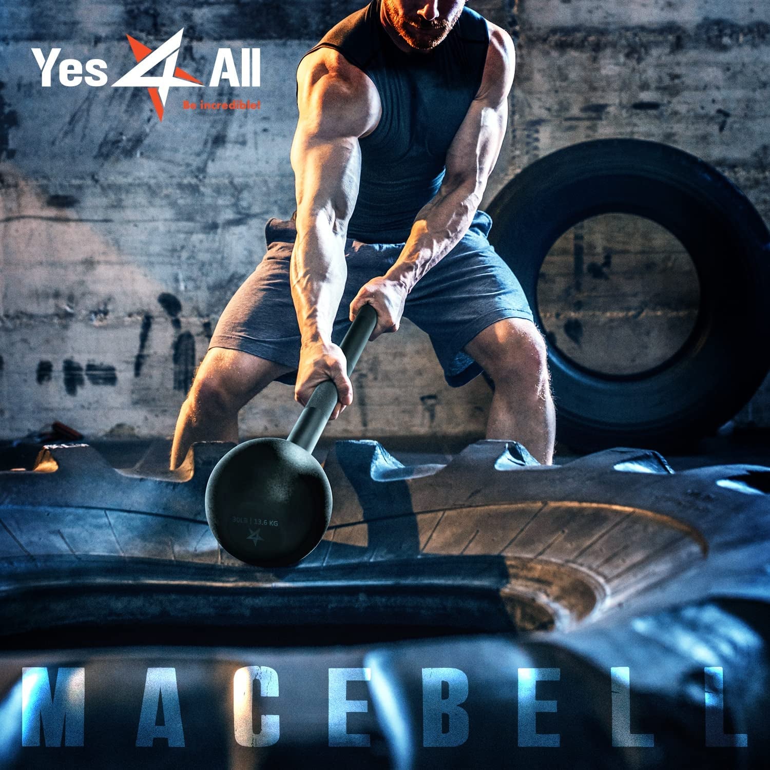 Steel Mace Bell for Comprehensive Strength Training - Enhances Full Body Workouts, Muscle Development, Shoulder Stability, Grips, and Forearm Rehabilitation in Weights of 5 to 30 lbs for Both Men and Women