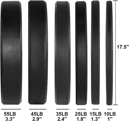 LB Olympic Bumper Plates with Steel Inserts for Strength Training