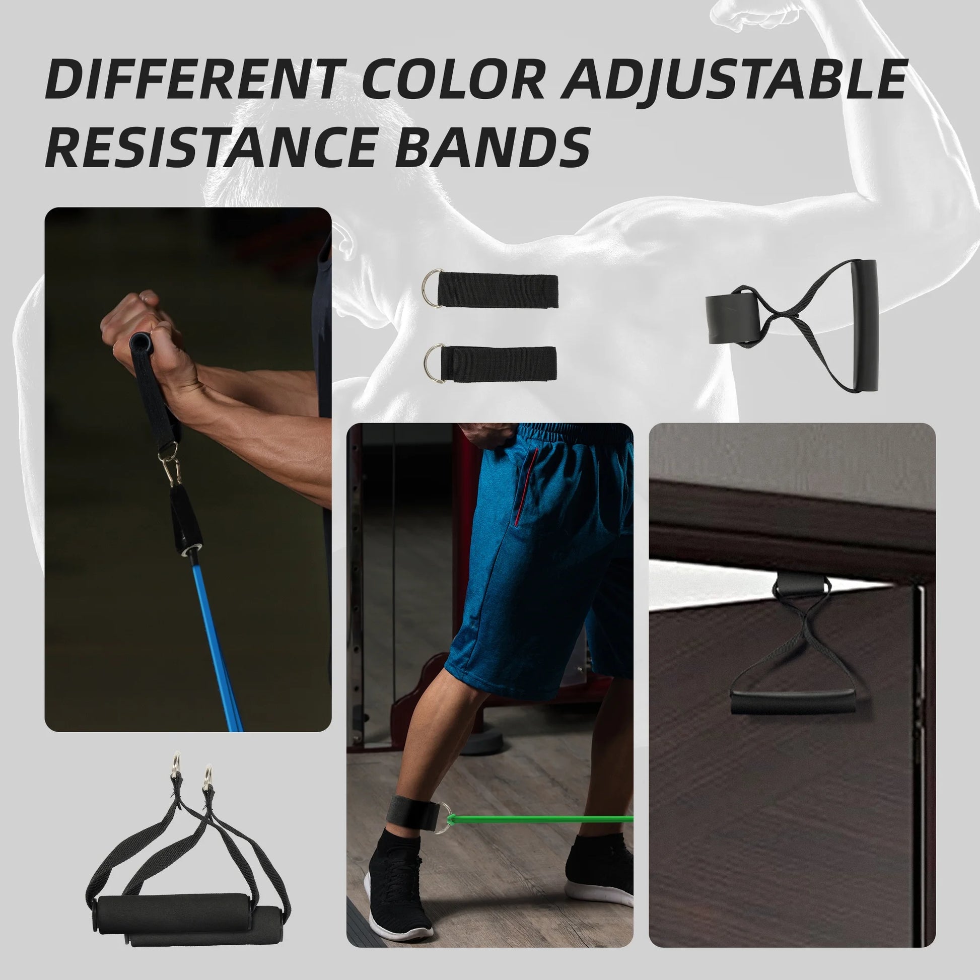 Premium Resistance Bands Set for Strength Training and Physical Therapy - Includes Handles for Home Workouts
